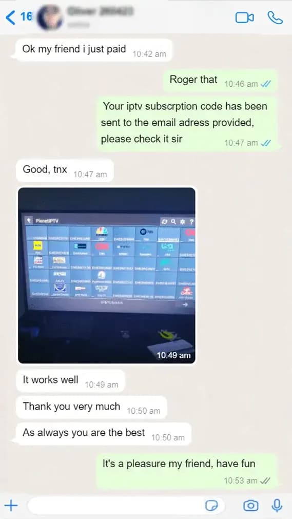 Customer WhatsApp conversation 2