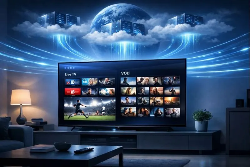 IPTV subscription pro streaming premium channels with stable cloud-based servers